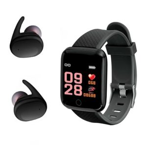 Slide SCMB-651-Blk Watch TW Earbuds Siri Google Assistant