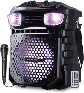 Dolphin SP-811RBT Spk 8" 1200w Mic lights