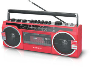 Audiobox RXC-25BT Red Cass Player Recorder AM/FM