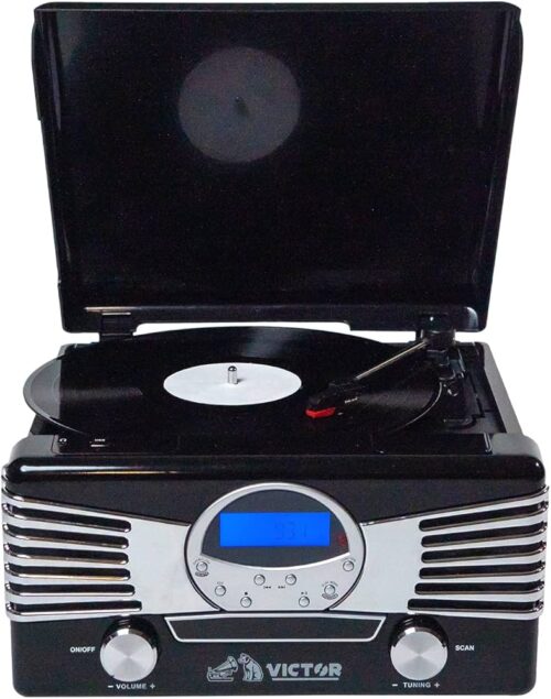 Victor Vhrp-1400-BK Tocadiscos AM-FM,CD,BT,USB